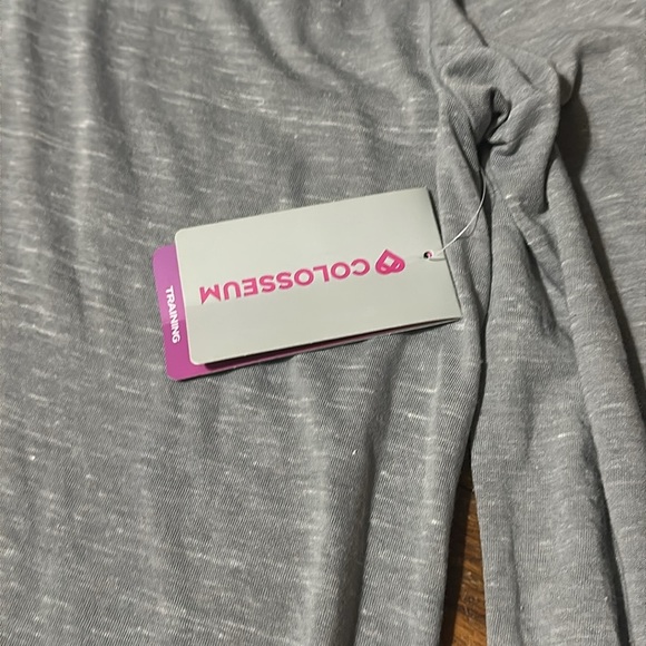 Colosseum Heather Gray Hooded Training Tee, XL, NWT - Picture 2 of 5